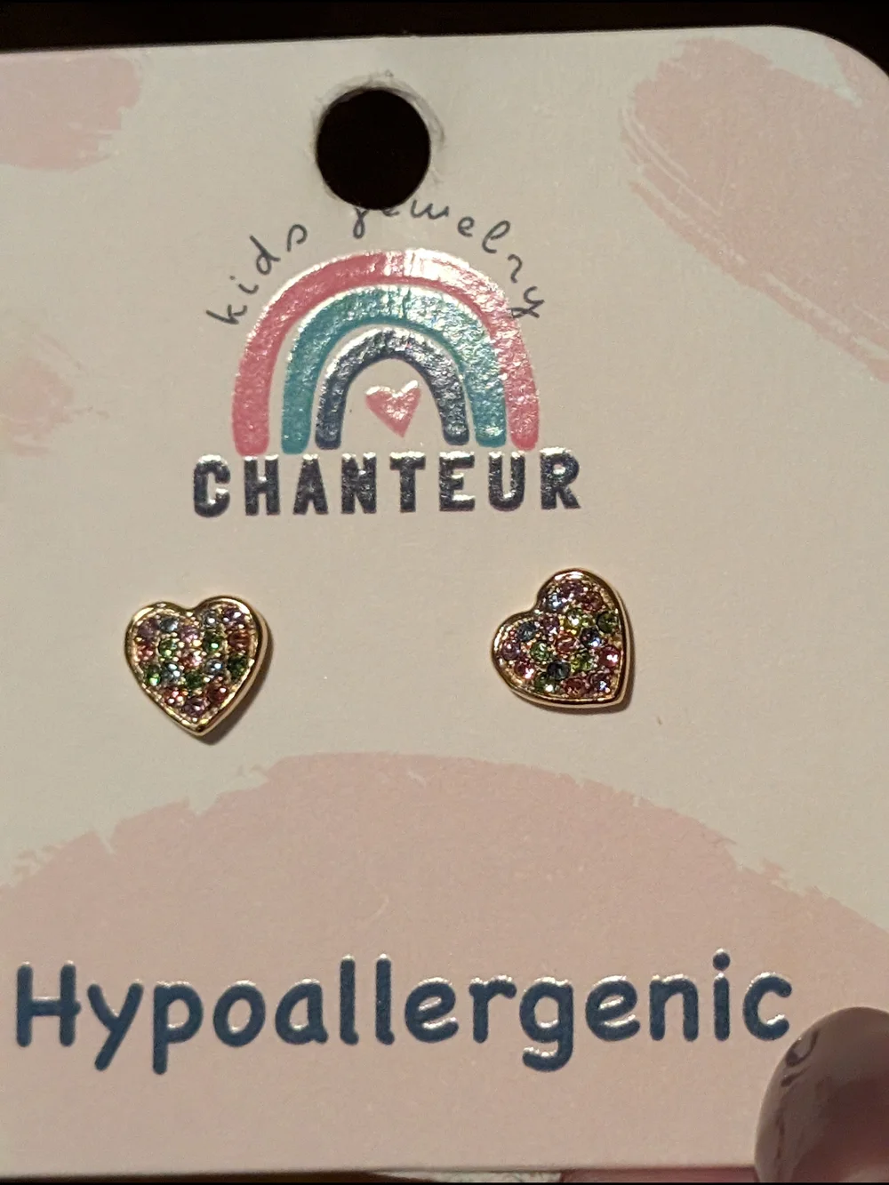 4 set Of Chanteur Hypoallergenic Kids Stud Earrings